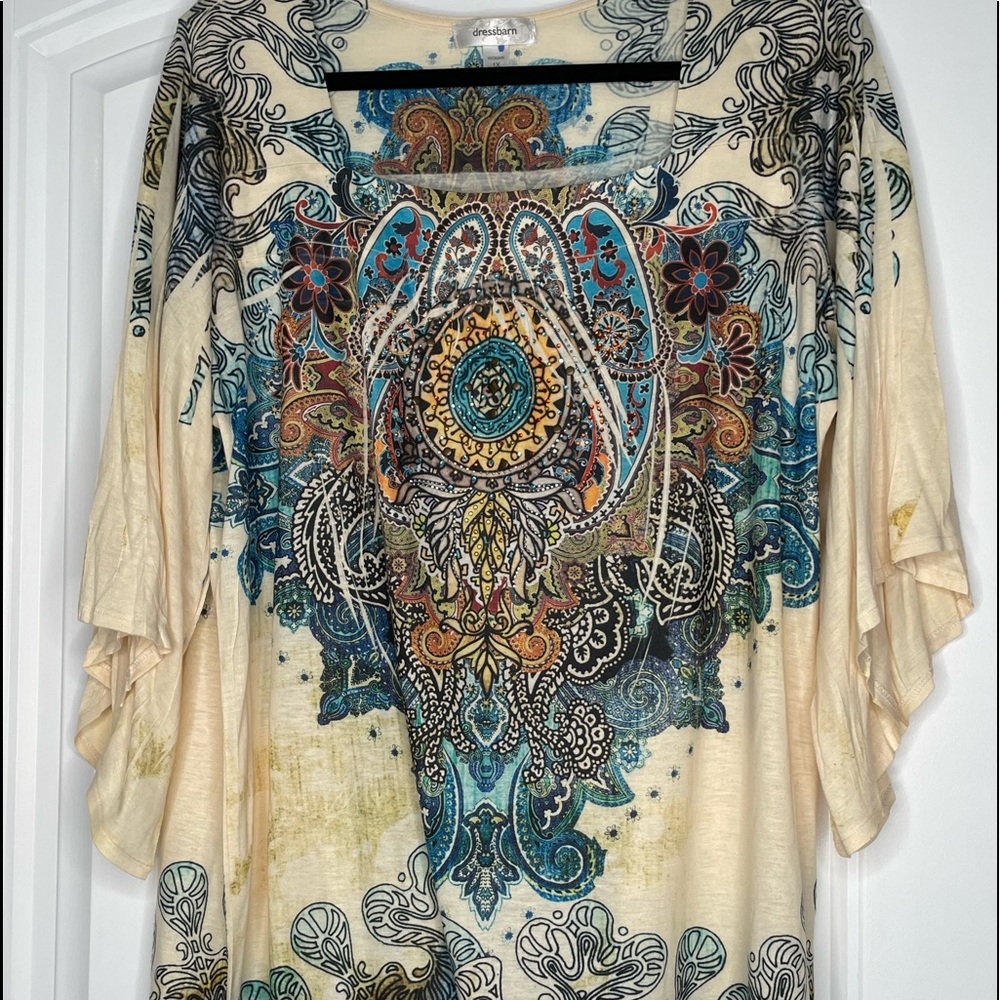 Dress Barn BOHO Top SZ 1X